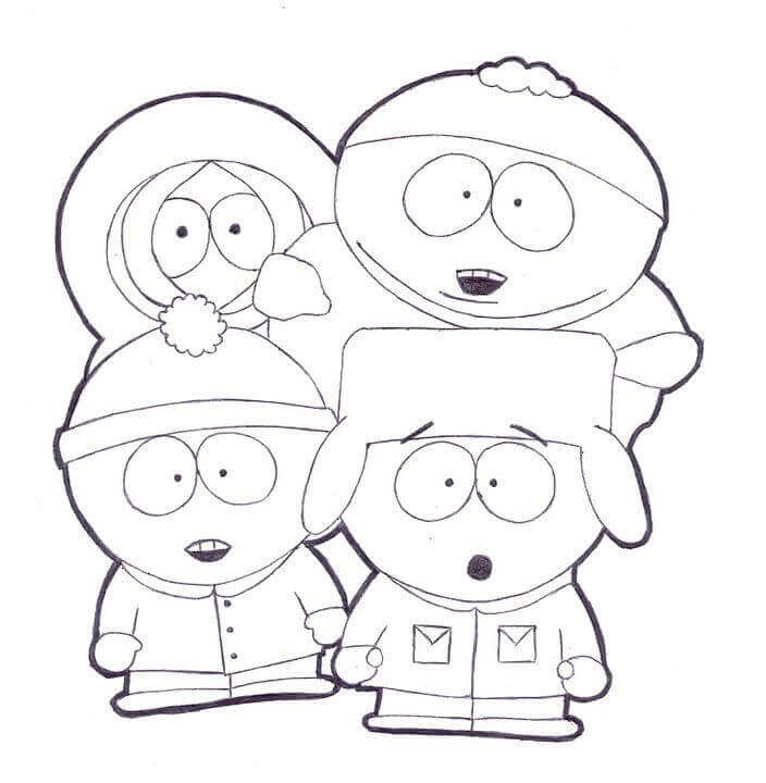 Dibujo de Parque del Sur para Colorear