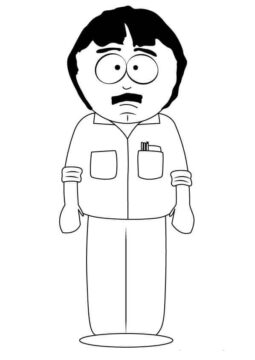 Dibujo de Randy Marsh de South Park para Colorear
