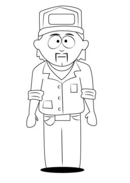 Dibujo de Stuart Mccormick de South Park para Colorear