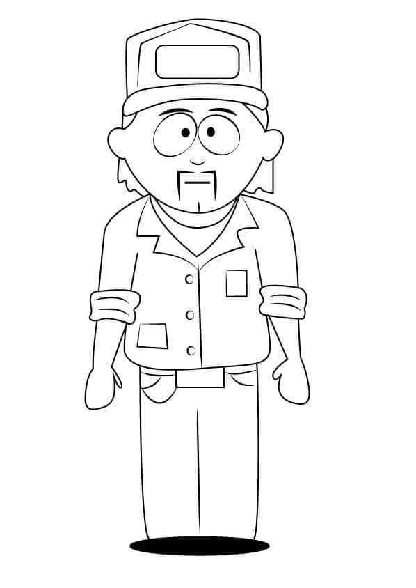 Dibujo de Stuart Mccormick de South Park para Colorear