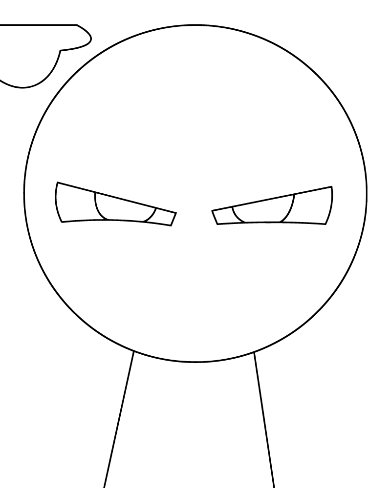 Dibujo de Free Printable Sprunki Coloring Page para Colorear