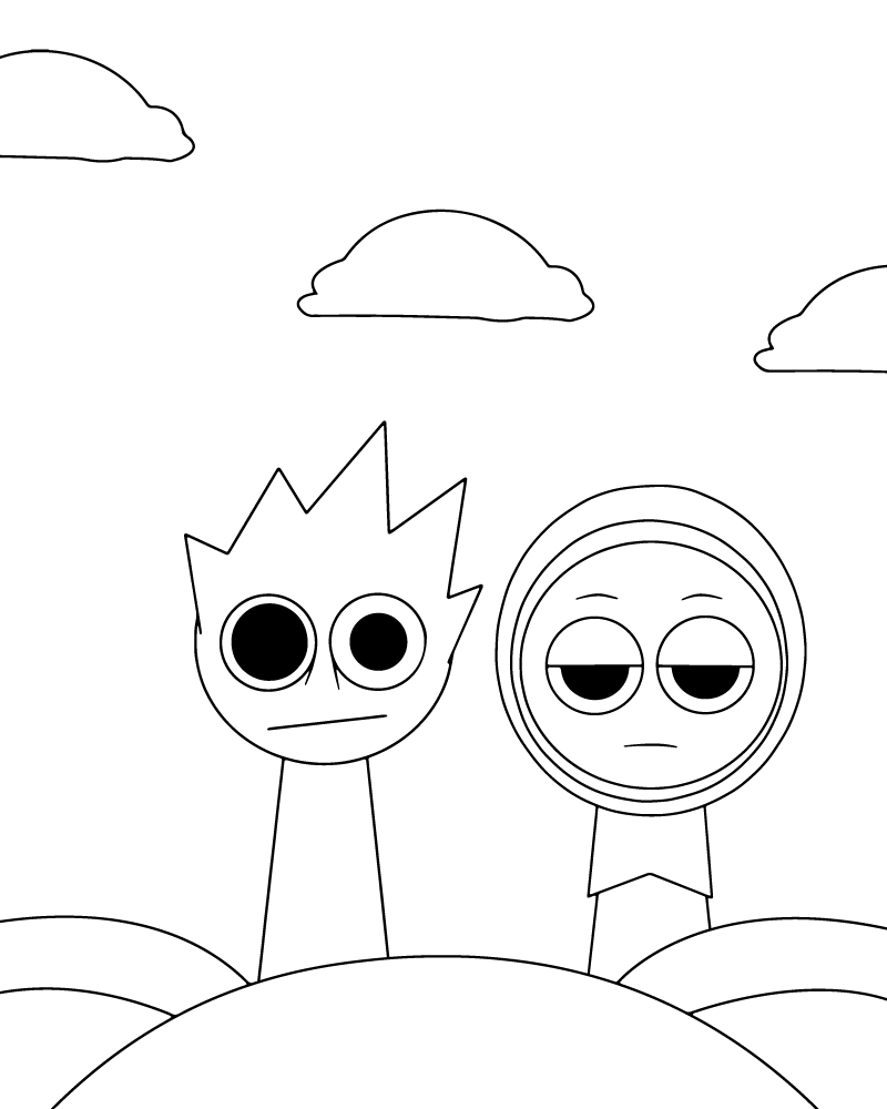 Dibujo de Sprunki Coloring Pages For Kids para Colorear