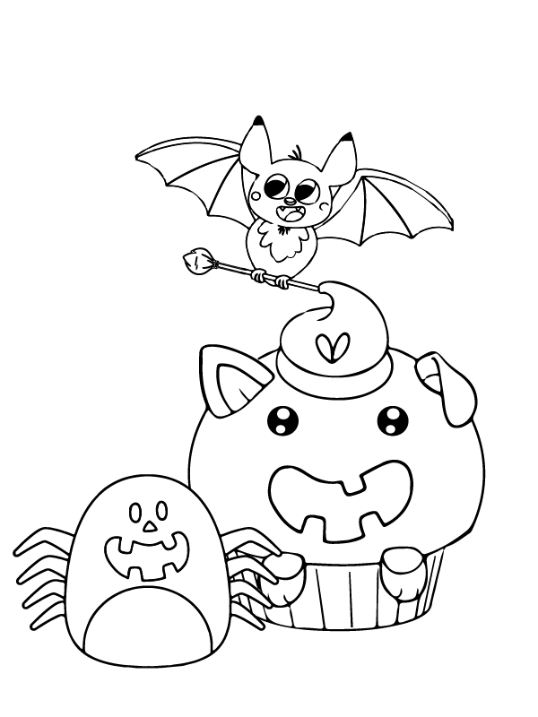 Dibujo de Squishmallow Hocus Pocus página para Colorear