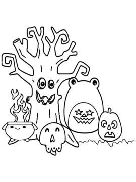 Dibujo de Squishmallow de otoño página para Colorear