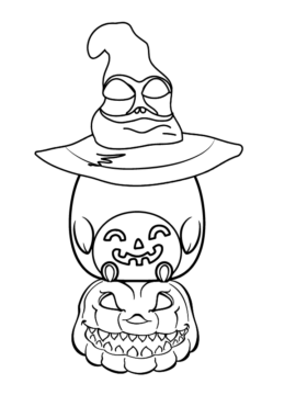 Dibujo de Squishmallow del Segador de Almas página para Colorear