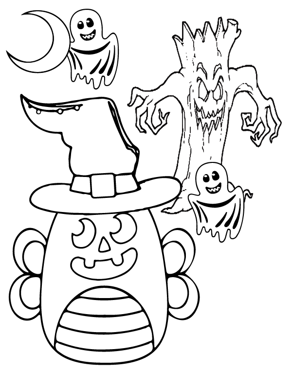 Dibujo de Squishmallow y Calabaza página para Colorear