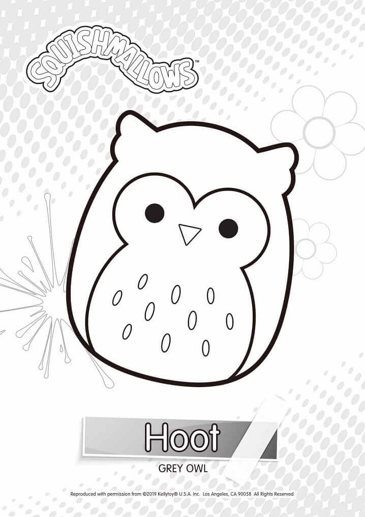 Dibujo de Malvaviscos Hoot para Colorear