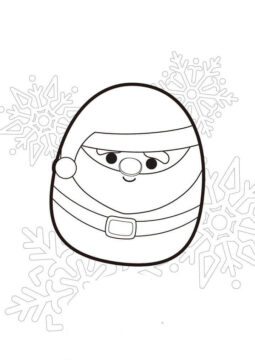 Dibujo de Nick Squishmallows para Colorear