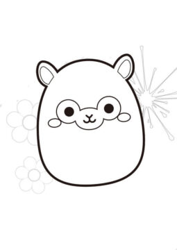 Dibujo de Tim Squishmallows para Colorear