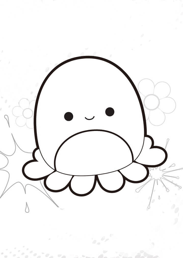 Dibujo de Veronica Squishmallows para Colorear