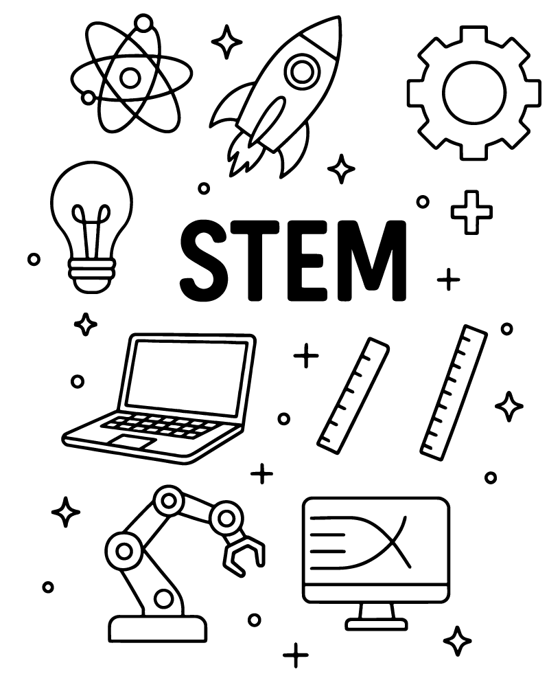 Dibujo de Imgi 4 Coloring Pages For Stem Projects para Colorear
