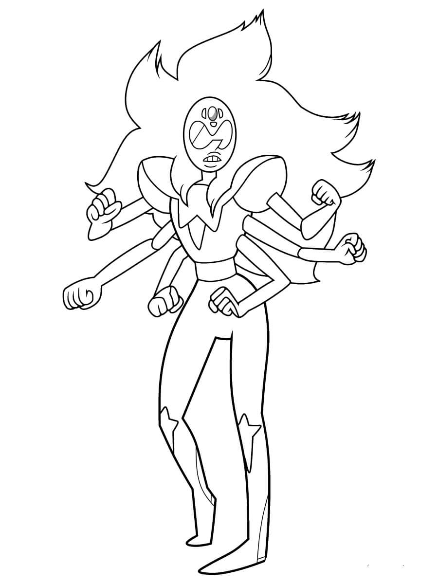 Dibujo de Alejandrita Enojado para Colorear