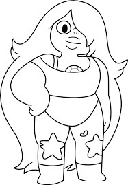 Dibujo de Linda Amatista Sonriendo para Colorear