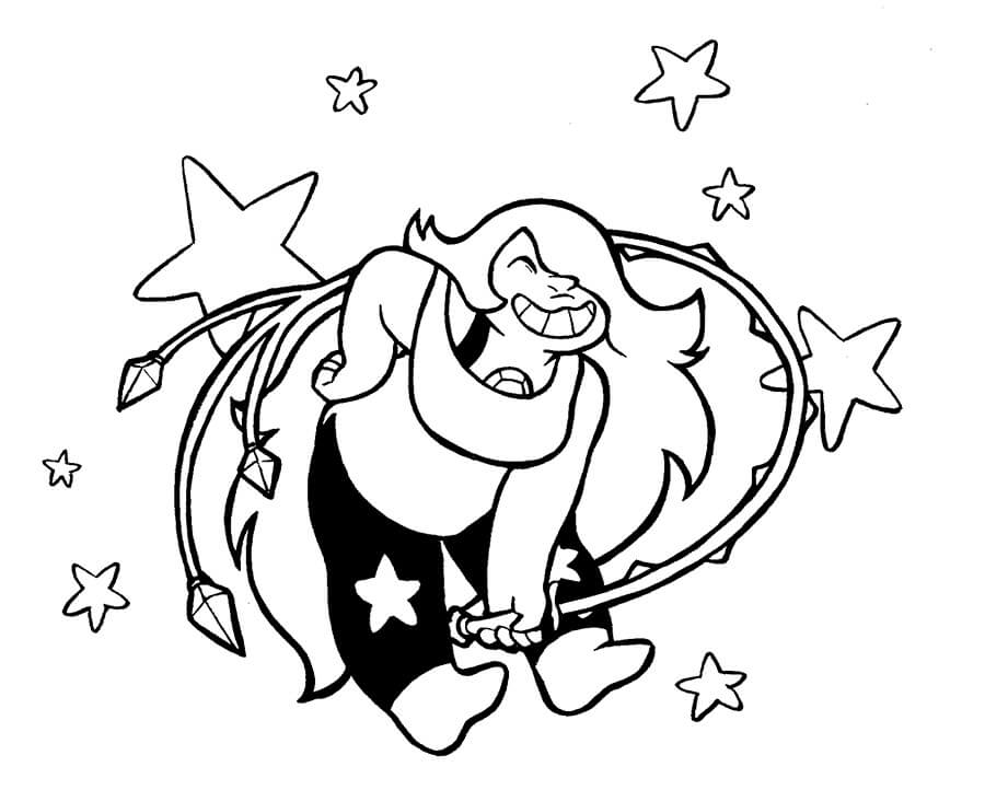 Dibujo de Lucha de Amatista para Colorear