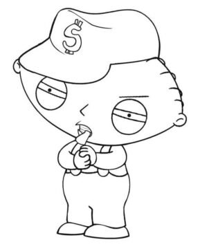 Dibujo de Stewie Griffin Lindo para Colorear