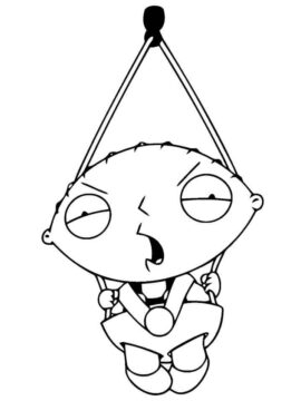 Dibujo de Stewie Griffin Enfadado para Colorear