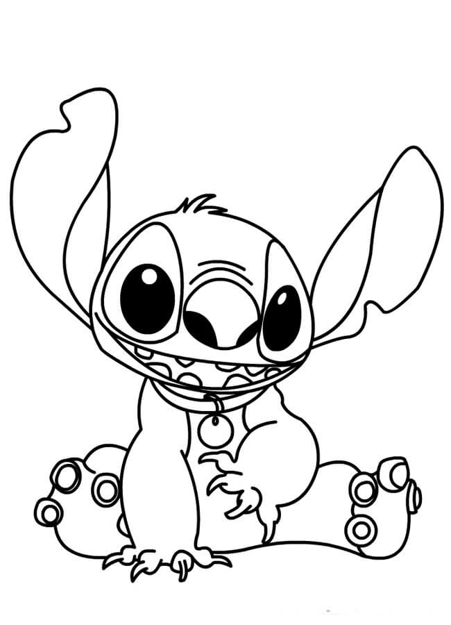 Dibujo de Stitch Impresionante para Colorear