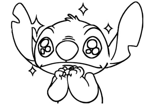 Dibujo de Stitch Linda para Colorear