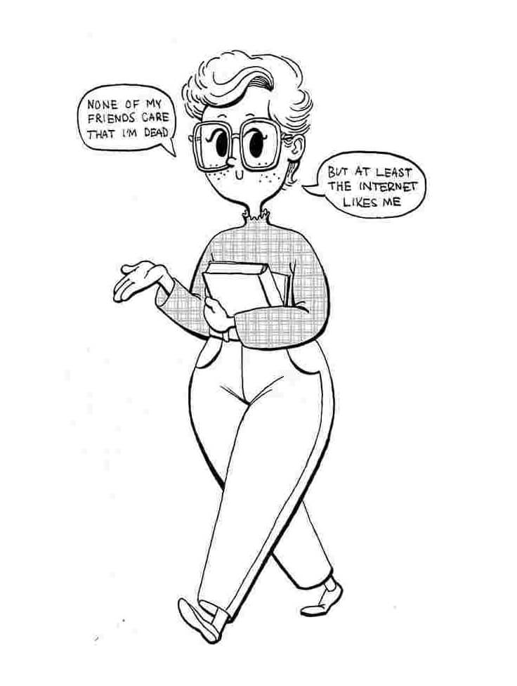 Dibujo de Charla de Cosas Extranas para Colorear