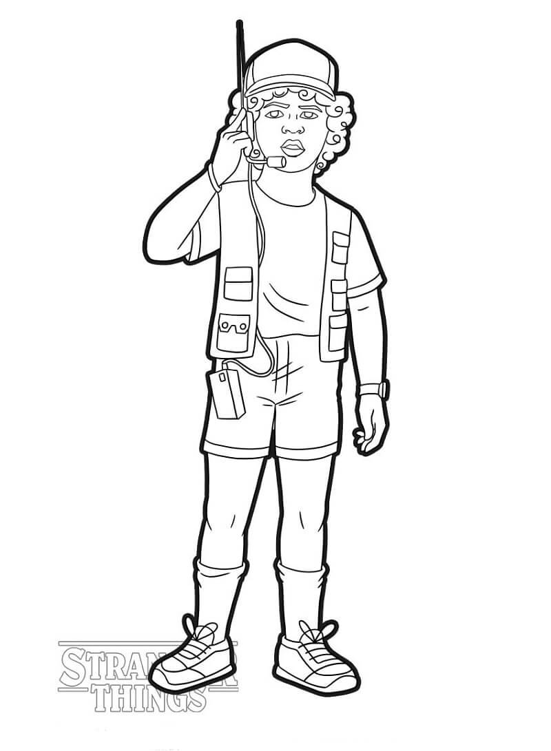 Dibujo de Cosas Extranas de Fresco Dustin para Colorear