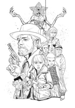 Dibujo de Película de Stranger Things para Colorear