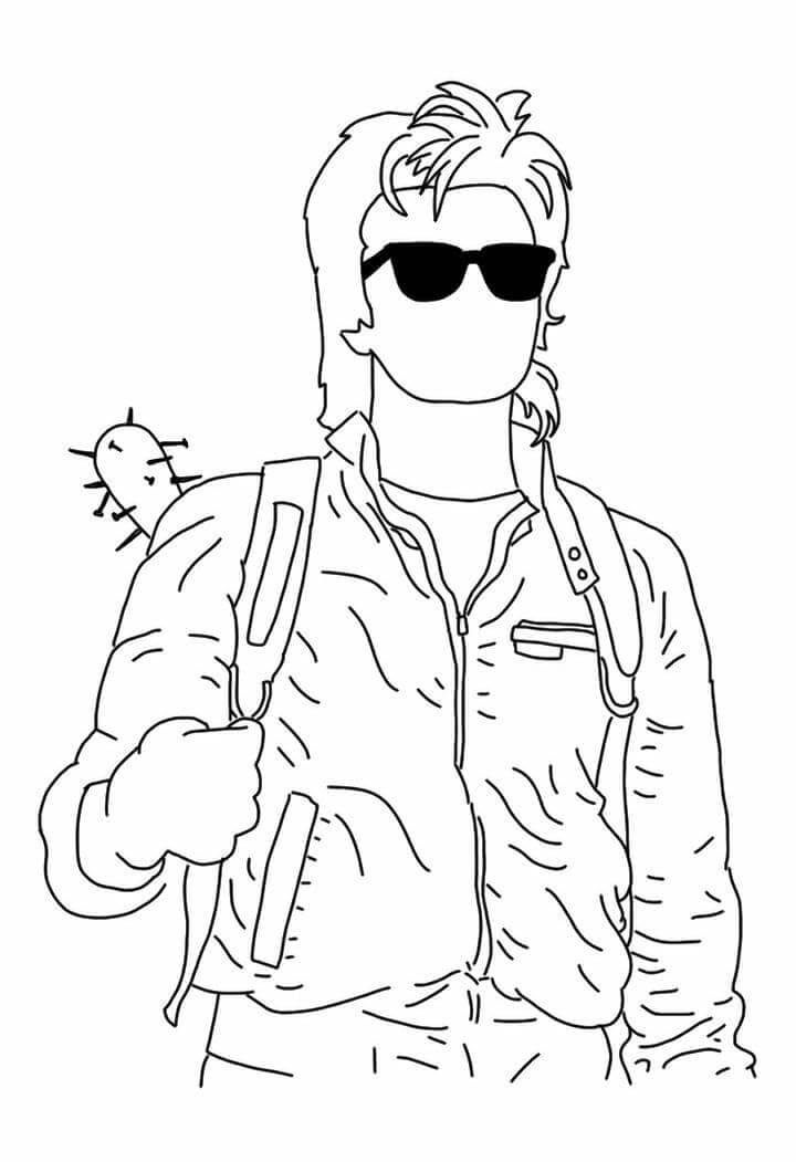 Dibujo de Steve Fresco para Colorear