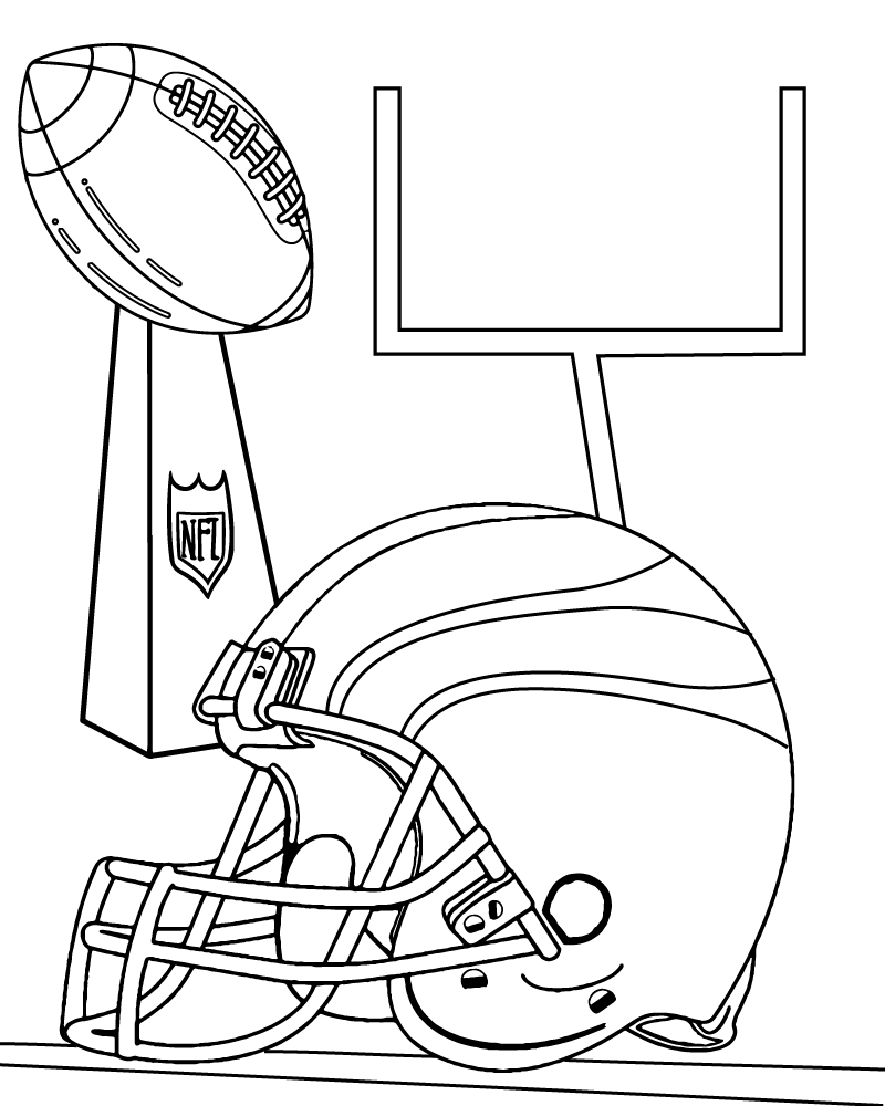 Dibujo de Printable Super Bowl 2025 Coloring Sheet para Colorear