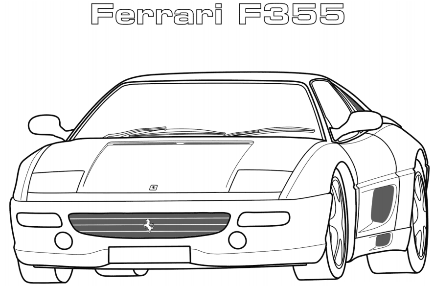 Dibujo de Ferrari F355 para Colorear