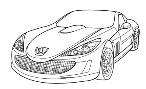 Dibujo de Peugeot 907 para Colorear