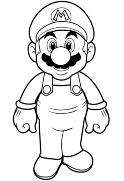Dibujo de Super Mario para Colorear