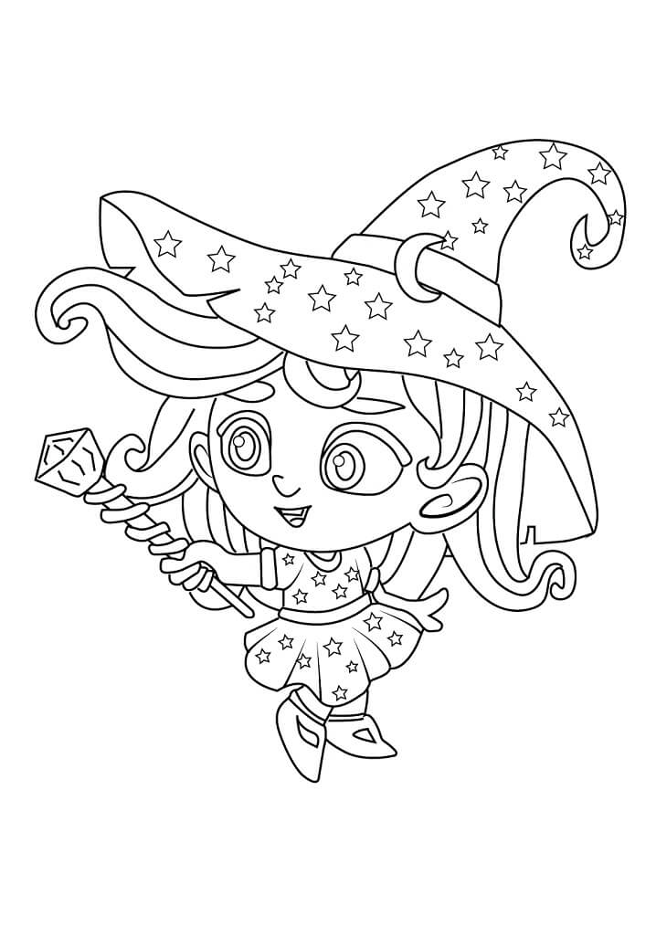 Dibujo de Feliz Katya de Super Monstruos para Colorear
