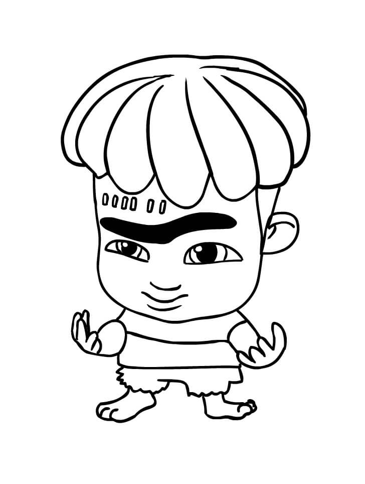 Dibujo de Frankie Mash de Super Monstruos para Colorear