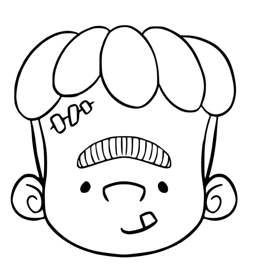 Dibujo de Frankie de Super Monstruos para Colorear