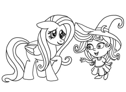Dibujo de Preciosa Katya de Super Monstruos para Colorear