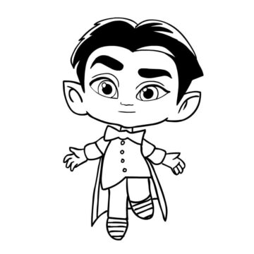 Dibujo de Sombras de Drac para Colorear