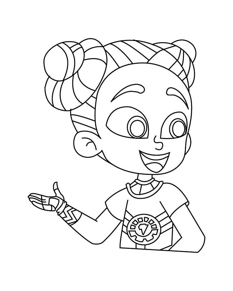 Dibujo de Super Sema Free Printable Coloring Page para Colorear