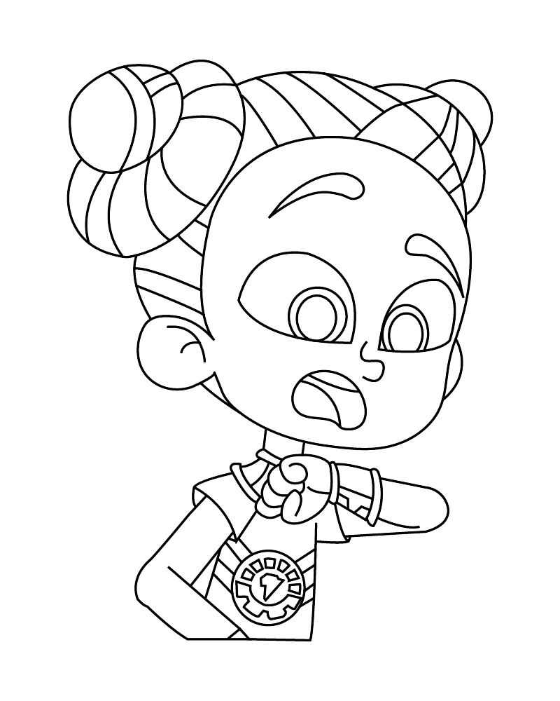 Dibujo de Worried Super Sema Free Coloring Pages para Colorear
