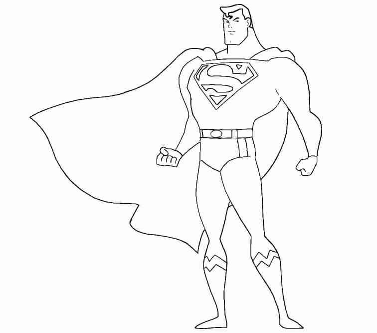 Dibujo de Normal Superman para Colorear