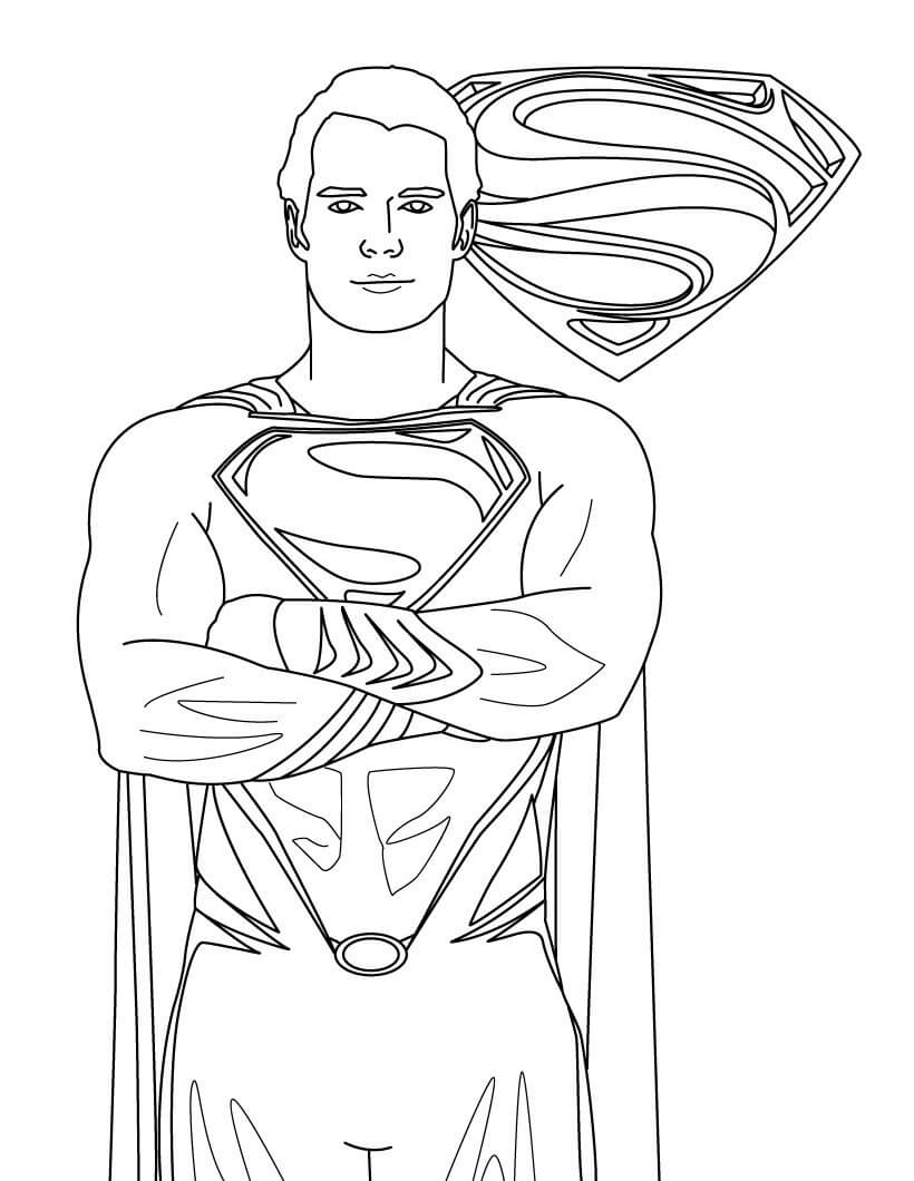 Dibujo de Buen Superman para Colorear