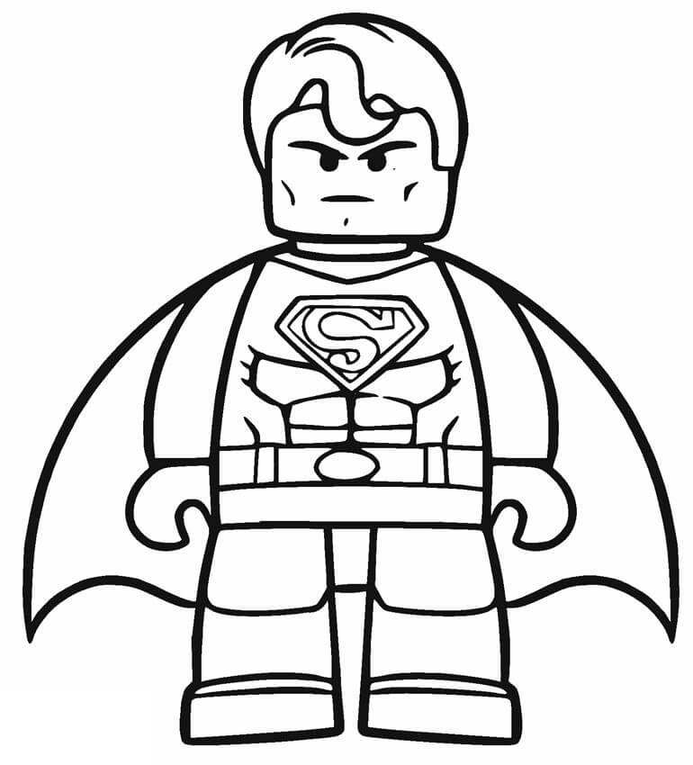 Dibujo de Genial Lego Superman para Colorear