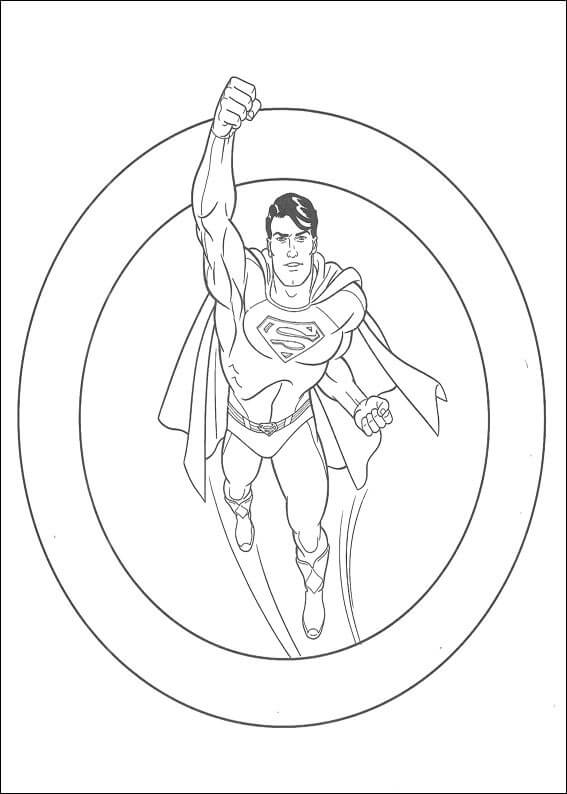 Dibujo de Idea Libre de Superman para Colorear