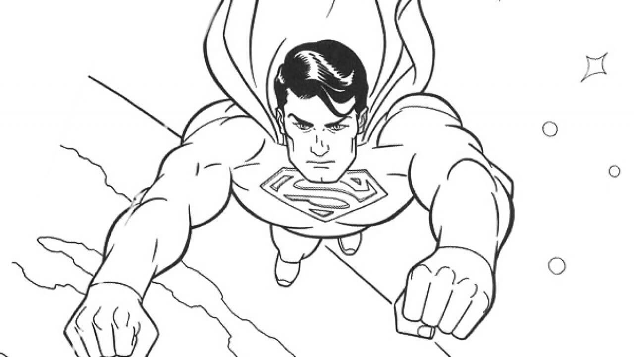 Dibujo de Superman básico para Colorear