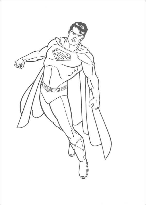 Dibujo de Superman Imprimible para Colorear