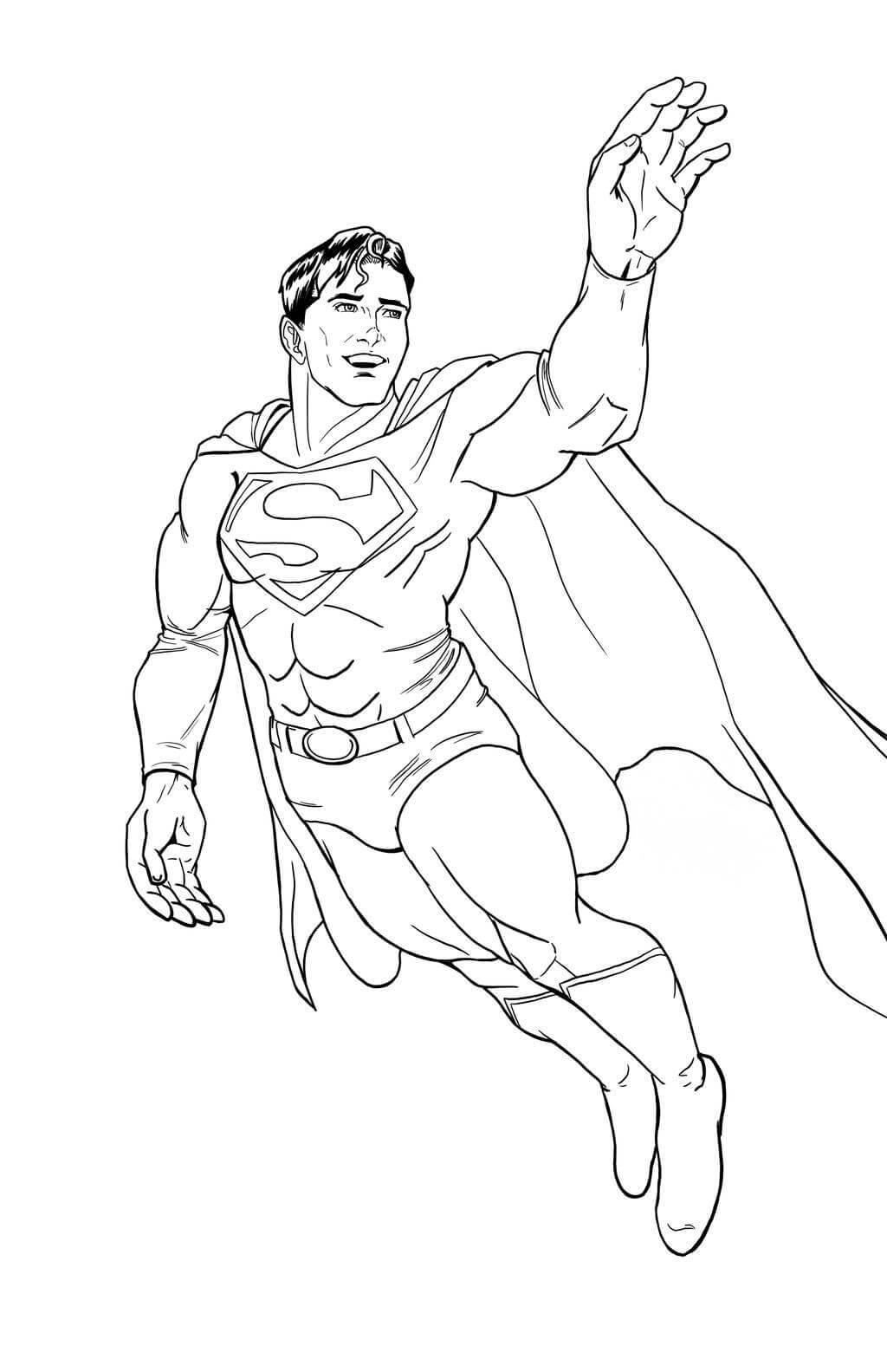 Dibujo de Superman Libre para Colorear