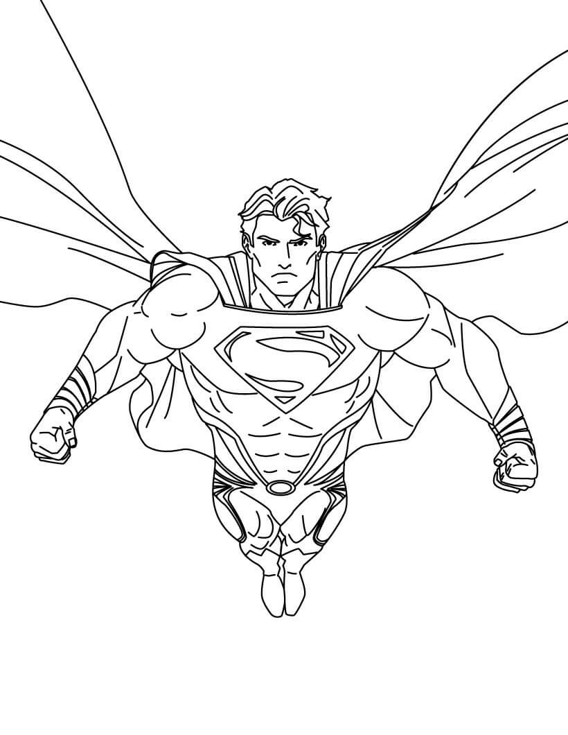 Dibujo de Superman Perfecto para Colorear