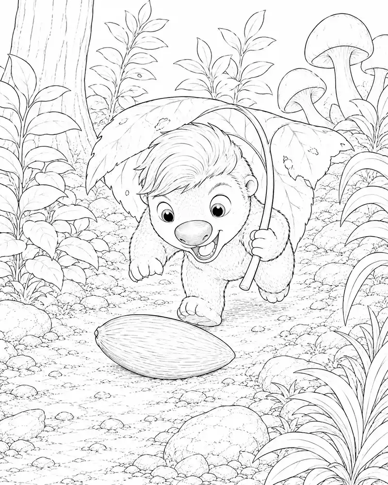 Dibujo de Aventura de Ollie Swapped páginas para Colorear