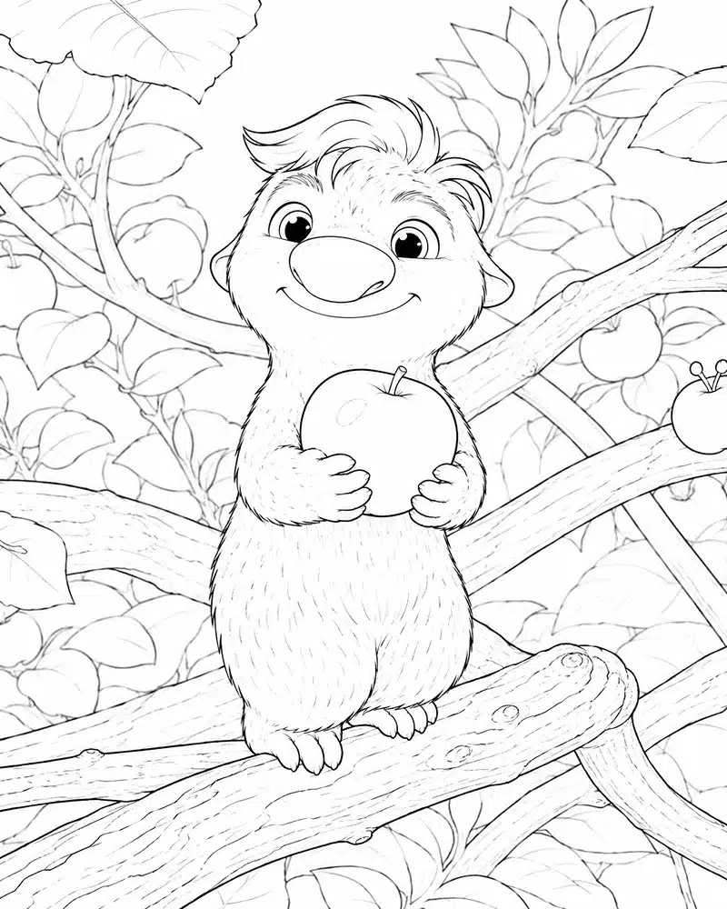 Dibujo de Ollie el Pookoo páginas para Colorear