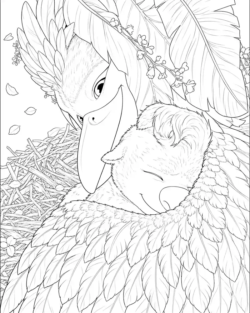 Dibujo de Ollie y Ivy Abrazandose páginas para Colorear