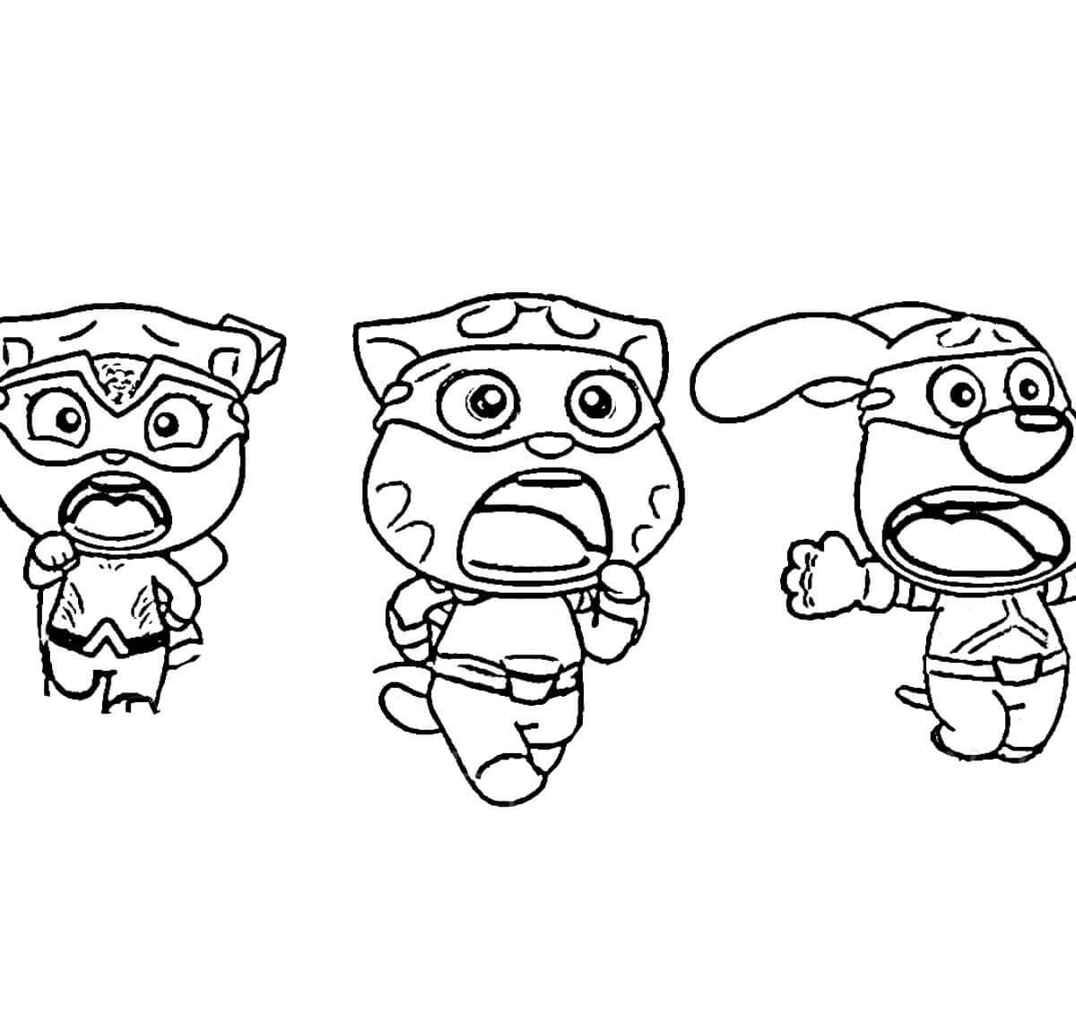 Dibujo de Asustar para Colorear
