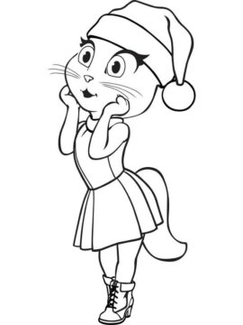 Dibujo de Hermosa Angela Que Habla para Colorear